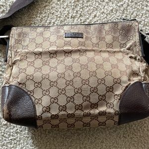 Gucci monogram crossbody bag